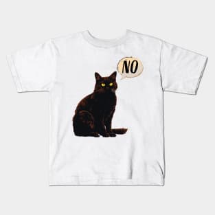 Cat saying No Kids T-Shirt